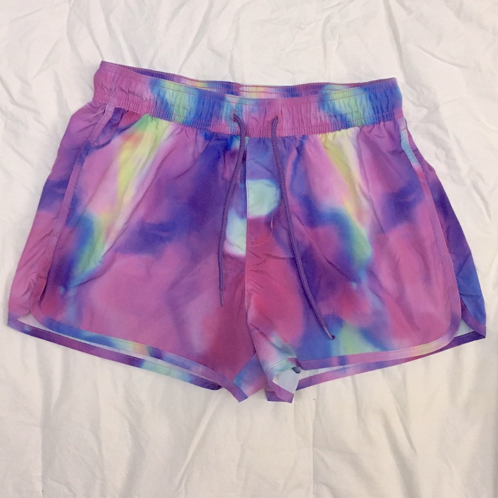 H&M Patterned Swim Shorts Tie Dye Pattern 3” Inseam Mesh lining Size Small
